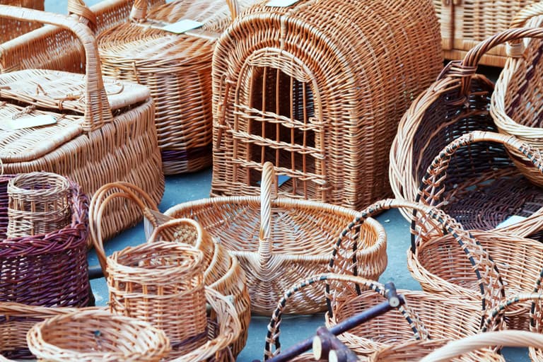Image of hand made baskets